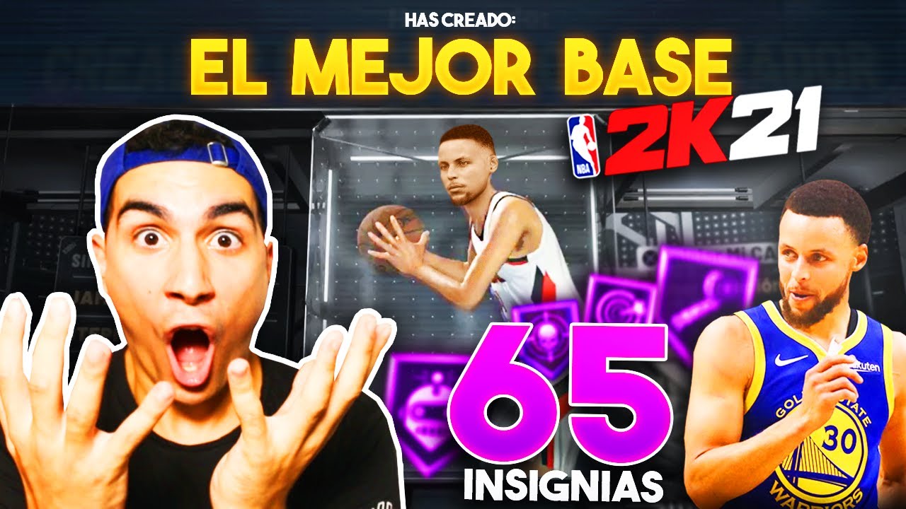 EL MEJOR BASE PARA NBA2K21 ¡Tiene 65 INSIGNIAS! *DEMIGOD BUILD*