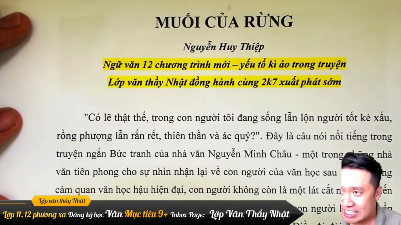 Ph&acirc;n t&iacute;ch Muối của rừng - Ngữ văn 12 - Chương tr&igrave;nh mới