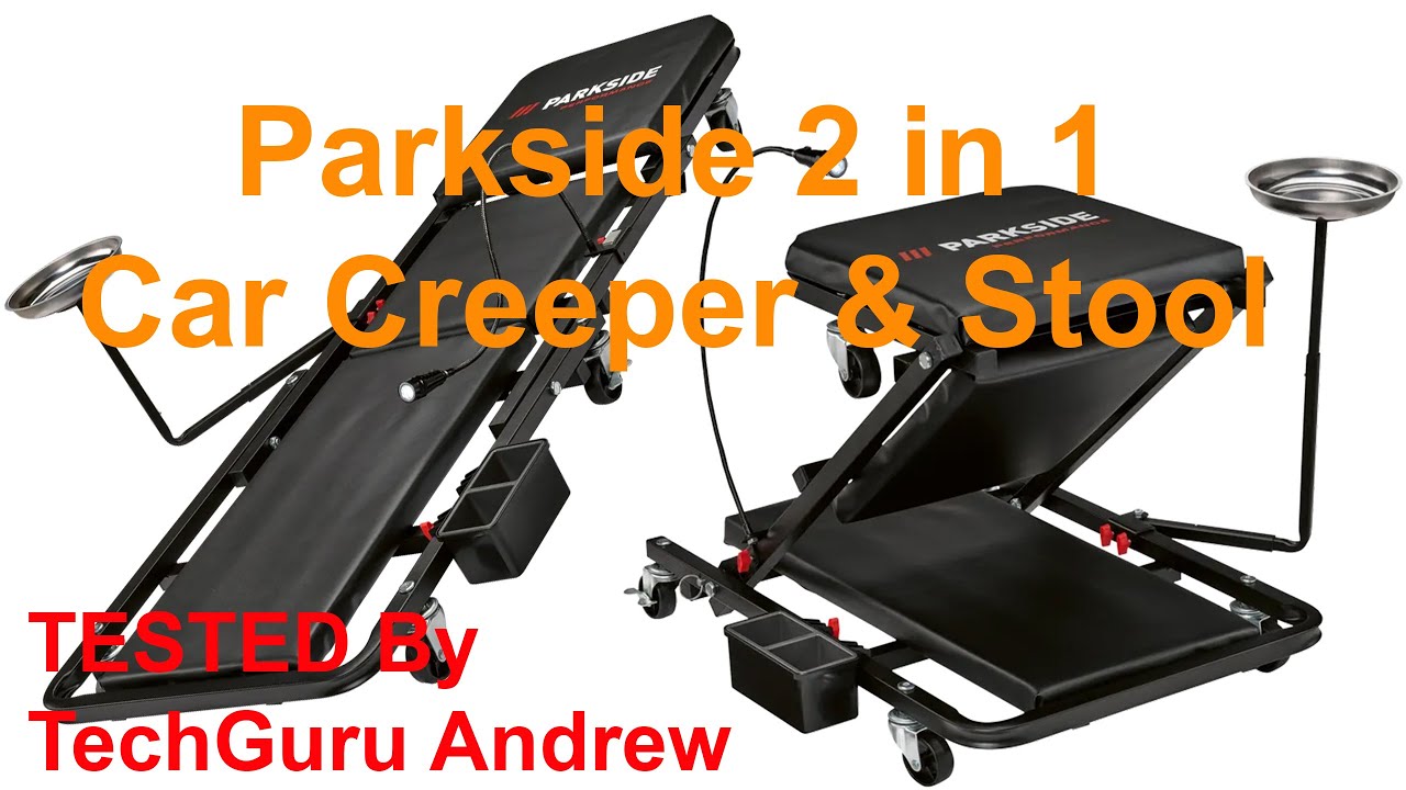 Parkside Performance 2 in 1 Car Creeper & Stool