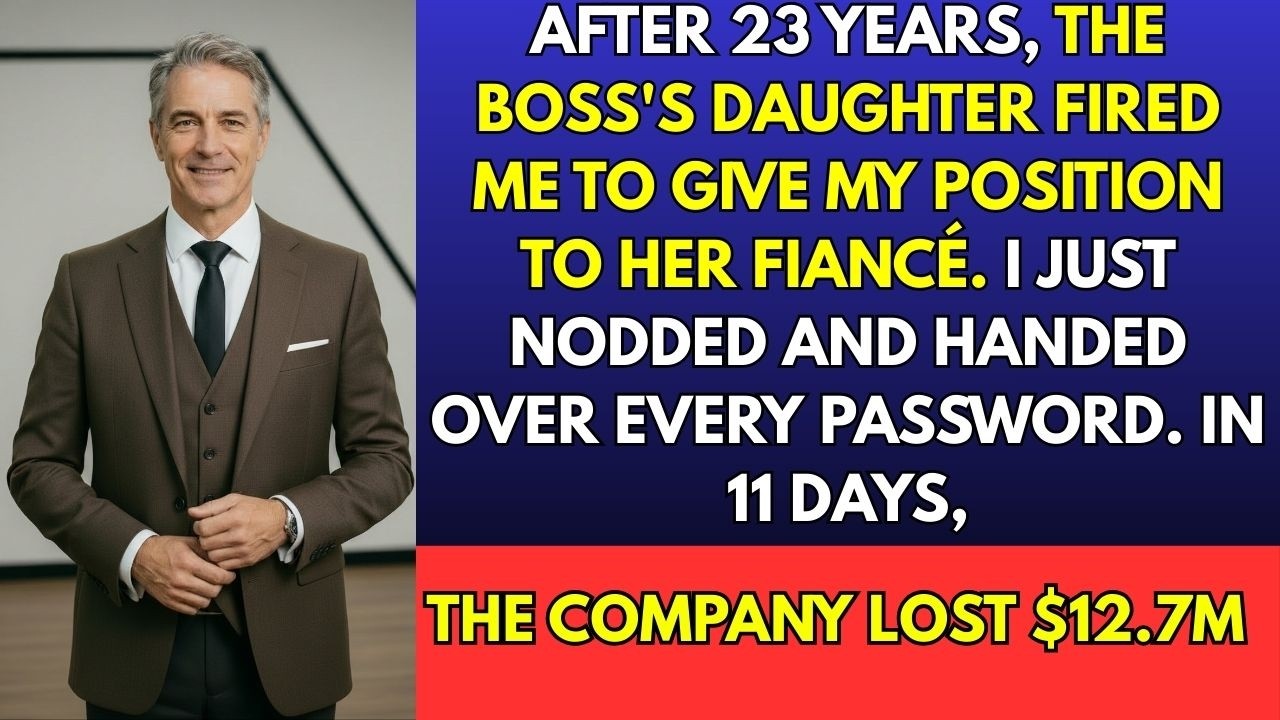 After 23 Years, Boss's Daughter Fired Me for Her Fiancé; Cost Them $12.7M in 11 Days