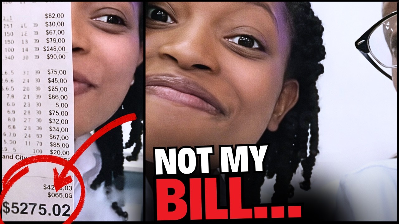 She Ordered Like He Was Paying… REFUSES To Pay MASSIVE $5,275 Bill