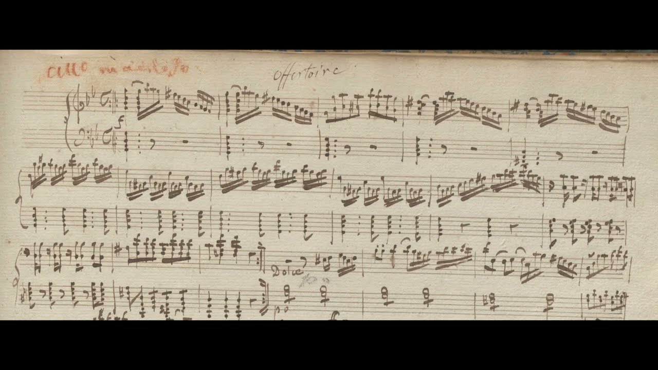 GERVAIS-FRANÇOIS COUPERIN - OFFERTOIRE (version manuscrite)