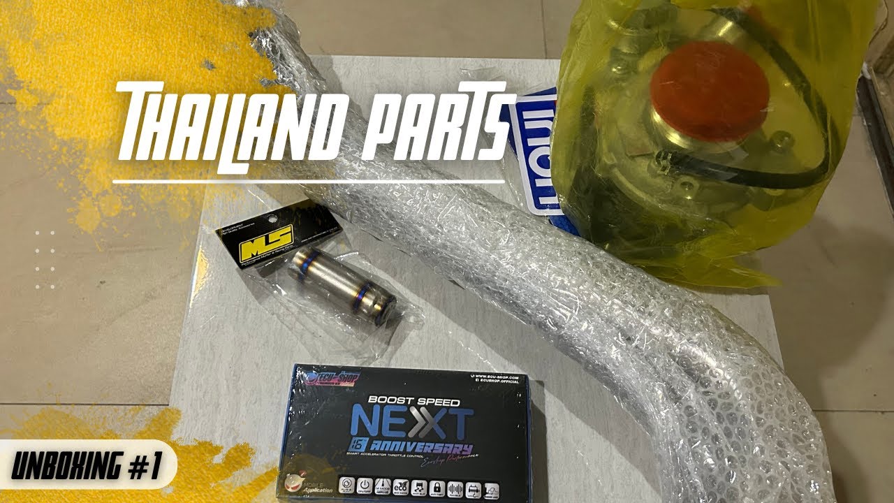 ASMR Unboxing Thailand Car Parts 😈🐌 (DETAILS IN DESCRIPTION)