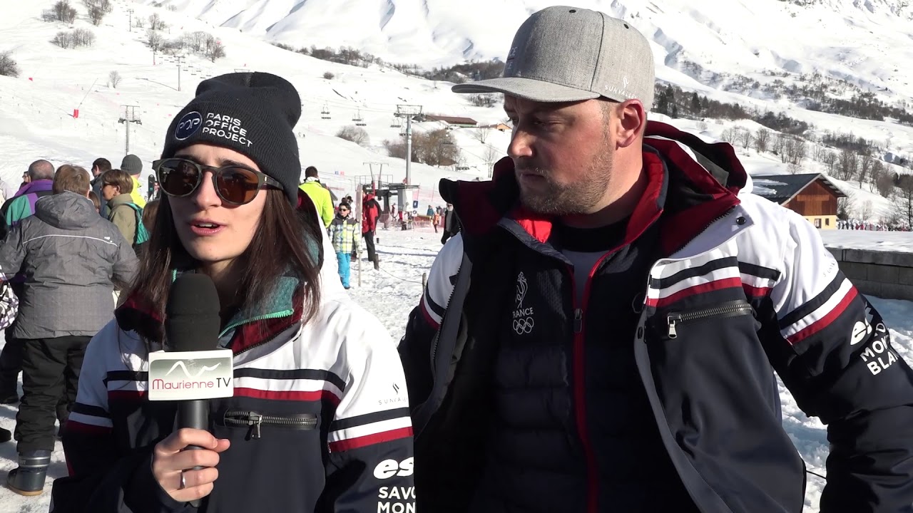 Perrine Laffont, championne Olympique de ski de bosses à Albiez