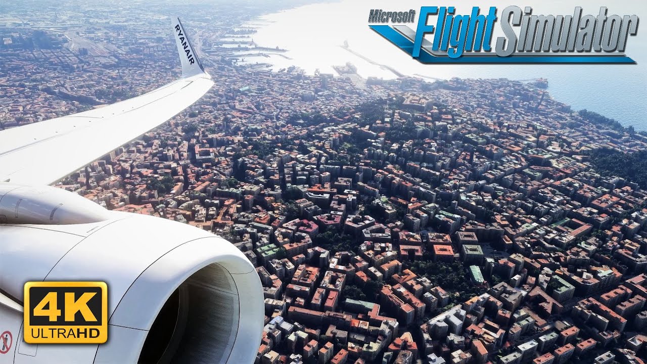 [4K] Microsoft Flight Simulator 2023 - MAXIMUM SETTINGS - RYANAIR 737-800 -Takeoff At Naples Airport