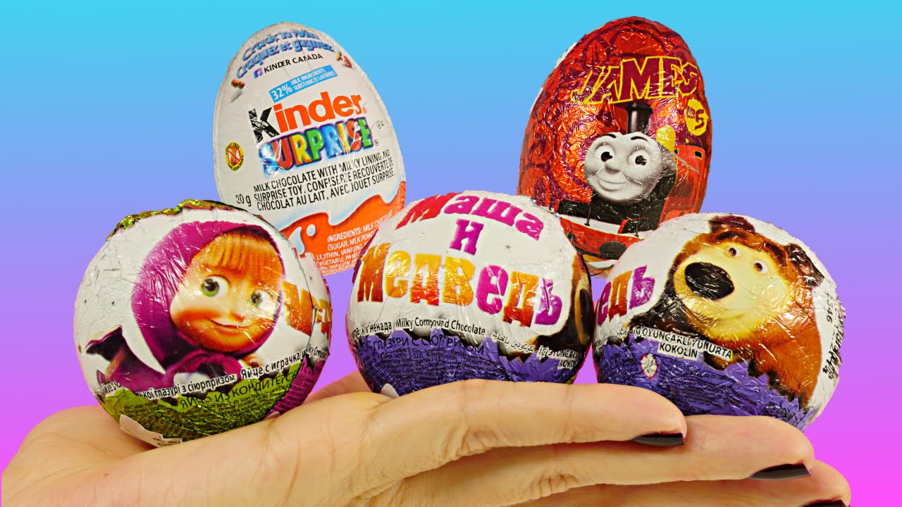 NEW Surprise Eggs Masha and The Bear Thomas The Train Toy Story Kinder Egg Masha i Medved