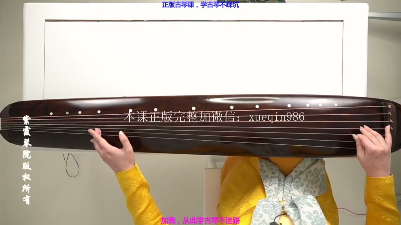 古琴课，大师名家古琴，4  第四季《获麟操》第一课 16