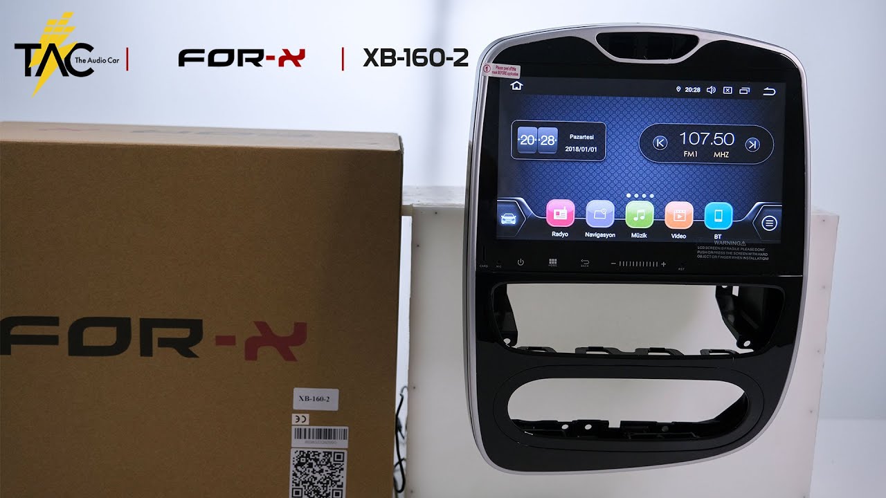 FOR-X XB-160-2 Renault Clio 4 Multimedia Box Opening and Testing