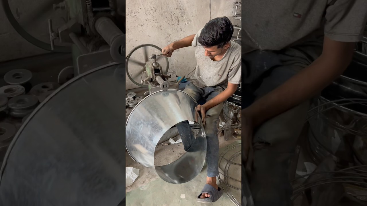How are made professional stainless steel tub #shorts #stainlesssteel #utensils