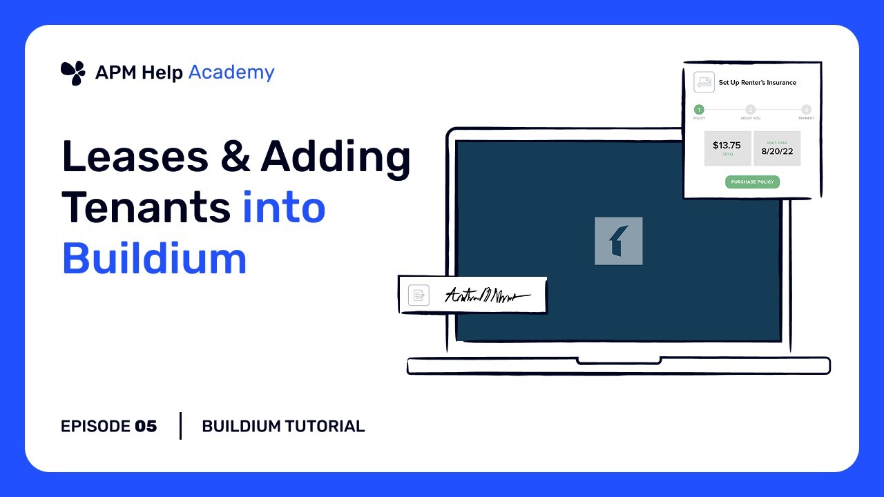 Buildium Training - Ep. 5  Leases and Adding Tenants into Buildium