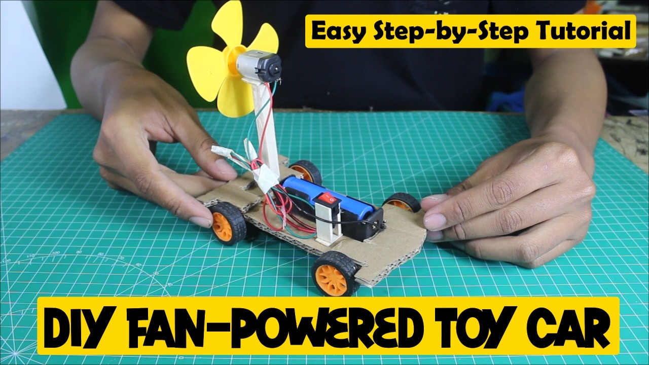 DIY Fan-Powered Toy Car | Easy Step-by-Step Tutorial