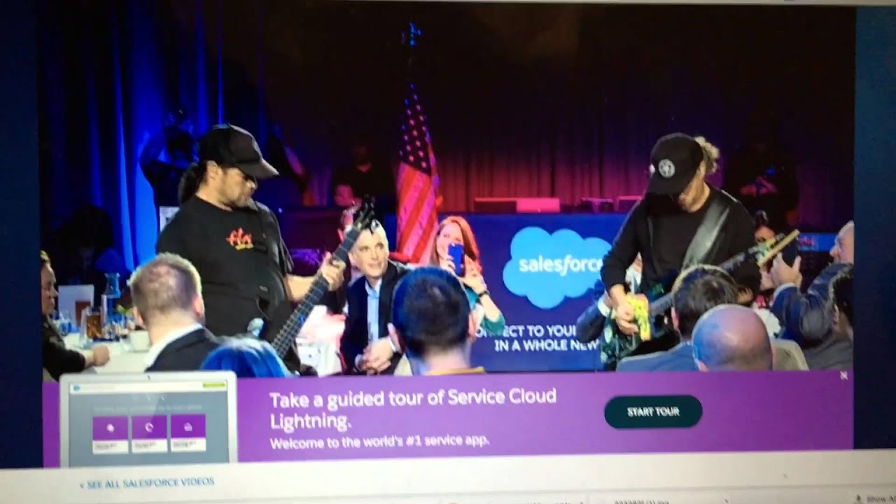 Metallica at Salesforce Product launch