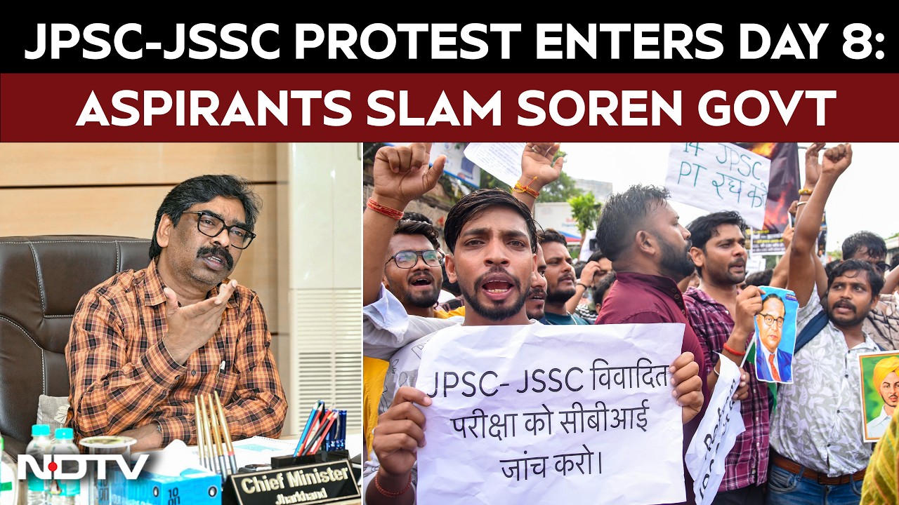 JPSC-JSSC Protest: Jharkhand Aspirants Demand CBI Probe In Paper Leak Case, Target Hemant Soren Govt
