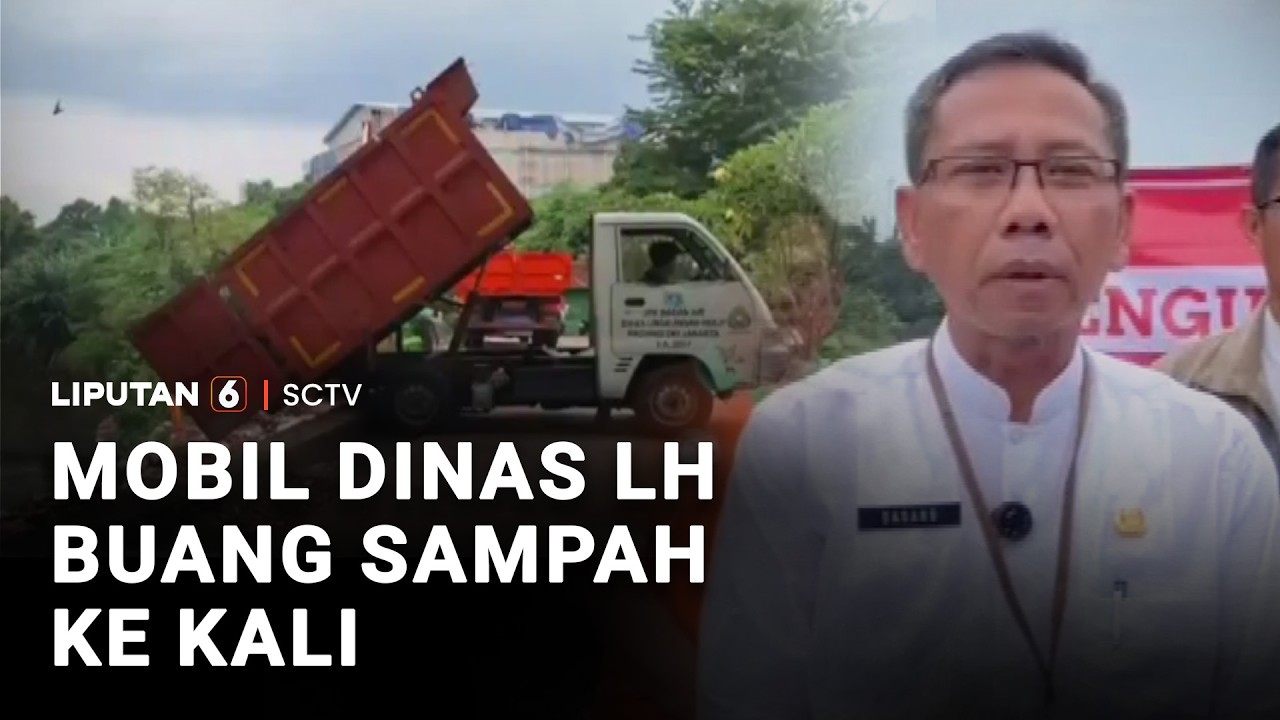 Mobil Dinas LH Buang Sampah ke Kali | Liputan 6
