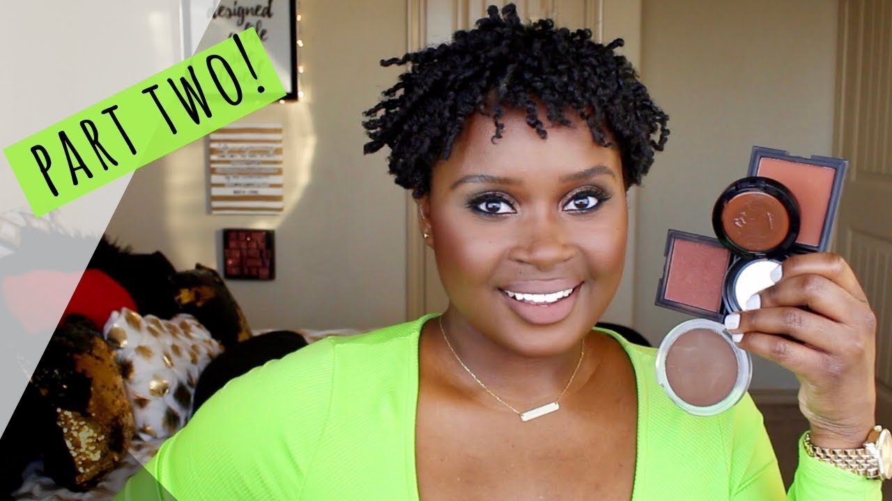 BEST Bronzers + Contour Powders for Dark Skin Pt. II | Jasmine Mitchell