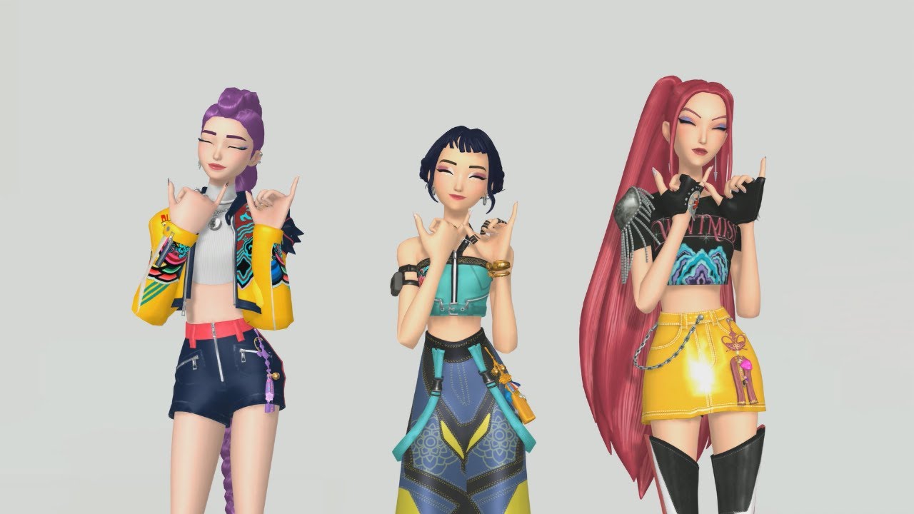 [MMD MODEL DL KDH HUNTR/X] Touch - Katseye (Zoey, Rumi, Mira)