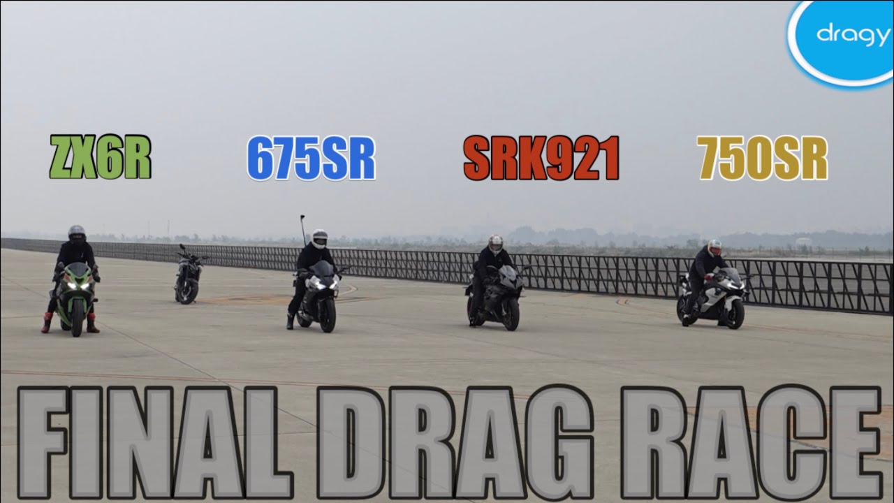 750SR против 675SR | Дрэг-рейсинг | ZX6R | SRK921 | Английский |
