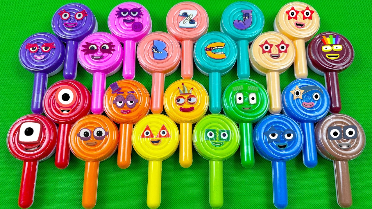 Numberblocks🌈 Fun Alphabet Lore With Lollipop Shapes Colorful! Satisfying ASMR Video💖🎉