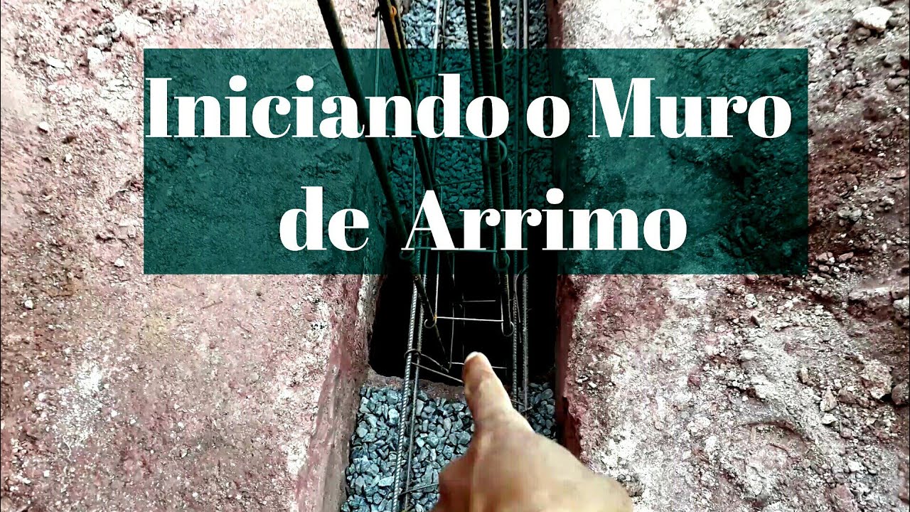 Aprenda Como Fazer  um Muro de Arrimo.