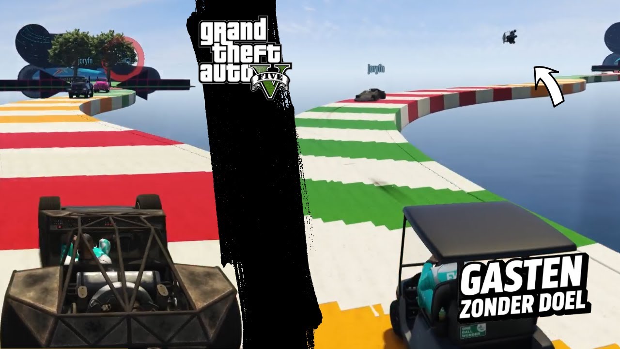 GASTEN ZONDER DOEL SPELEN EEN GTAV FACE TO FACE RACE