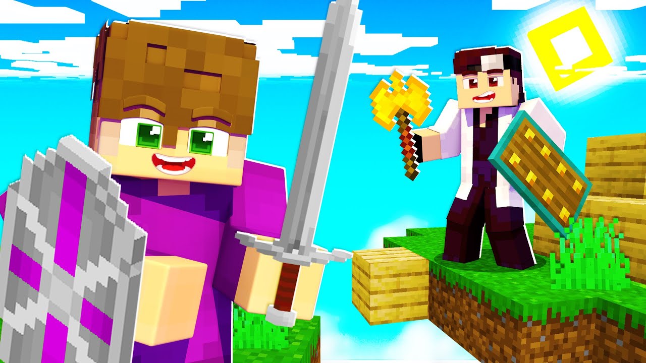 MINECRAFT ΜΑΧΕΣ ΣΤΟΝ ΑΕΡΑ ΑΛΛΑ ΣΤΟΝ ΜΕΣΑΙΩΝΑ!