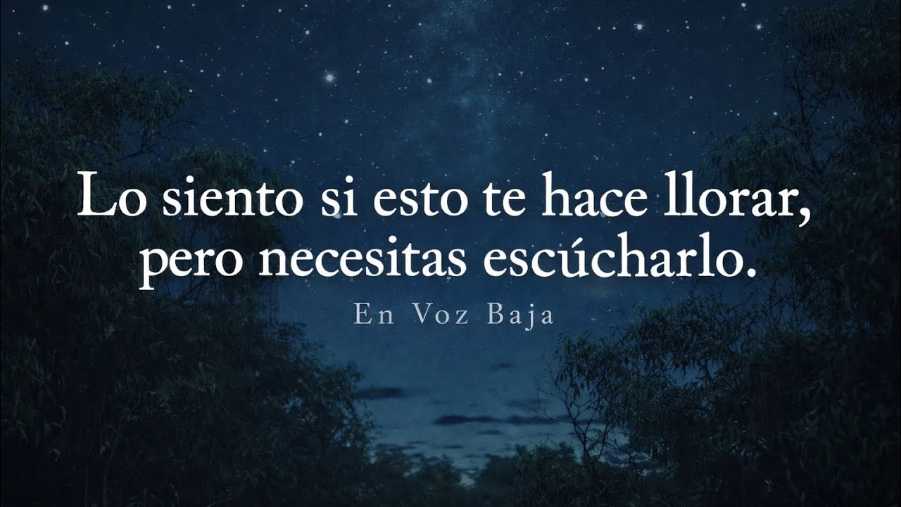 Lo Siento Si te Hace Llorar, Pero Escúchalo Lo Necesitas 