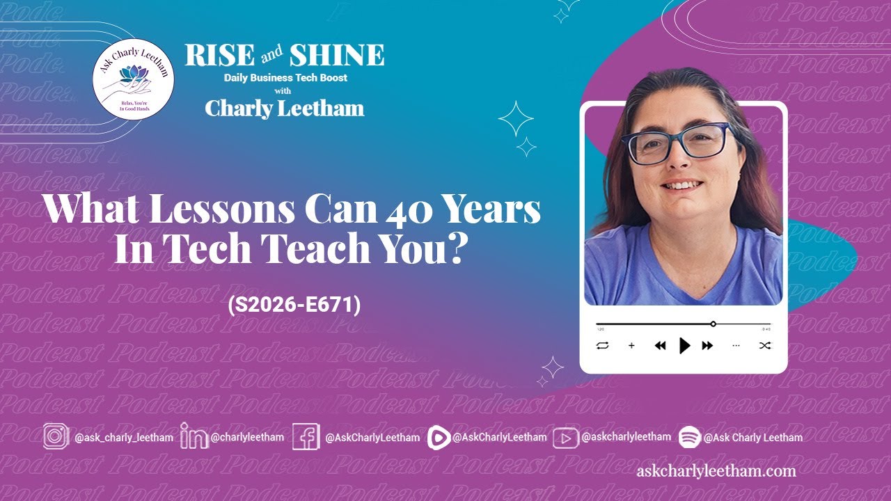What Lessons Can 40 Years In Tech Teach You? (2026/671)