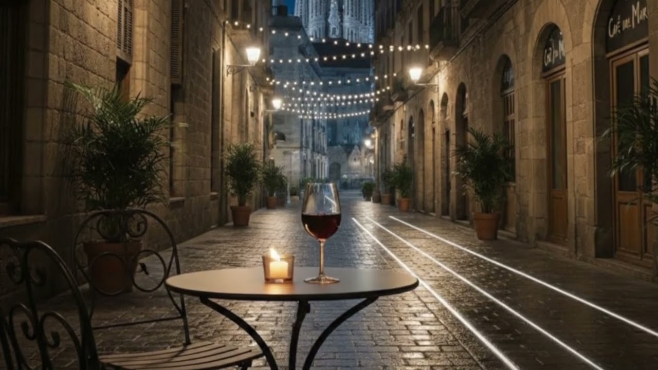 Spanish Instrumental for Evening City 🌆 | Relaxing Barcelona Night