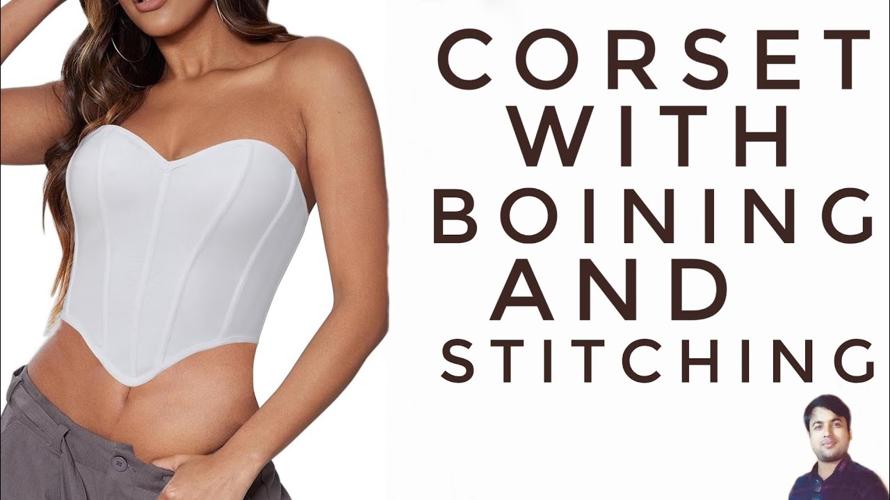 CORSET WITH BONING AND STITCHING