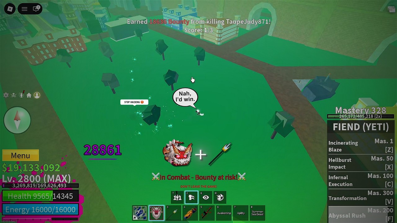 Fiend Yeti is Broken☠️Not Gons Lie!!  -  Blox Fruit!!