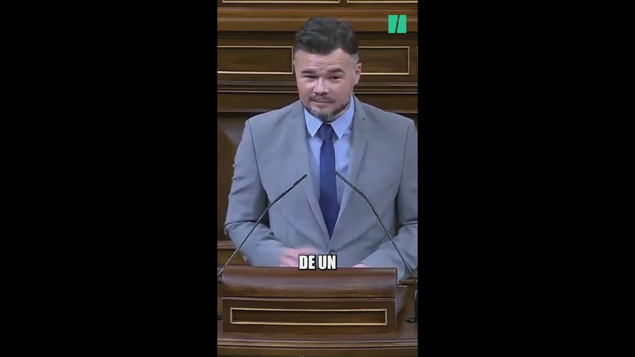 Rufián se despide en el Congreso de Aitor Esteban: "Has dado muchísima rabia"