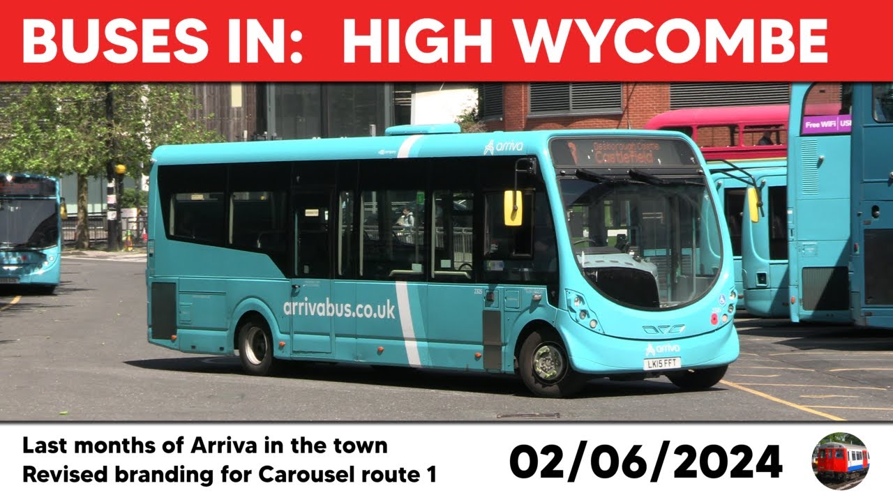 Buses in High Wycombe 02/06/2024