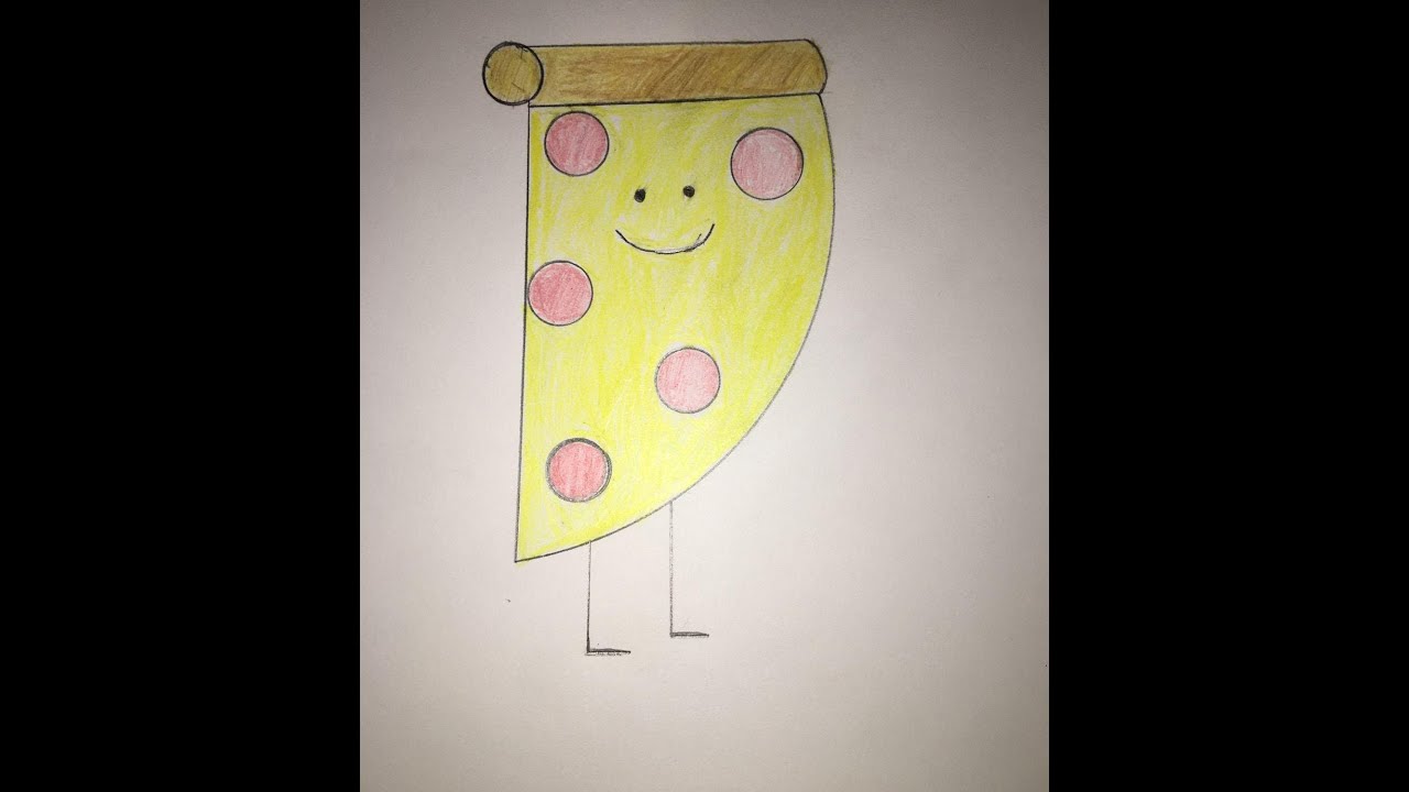 اسهل طريقة رسم بيتزا كيوت 🍕🍕#easydrawing @draw_with_adam