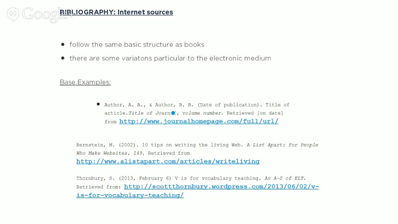APA Citation Guidelines 101