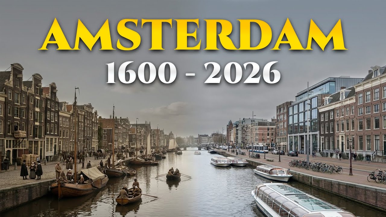 The Transformation of Amsterdam From 1600-2026 (AI Reconstruction)