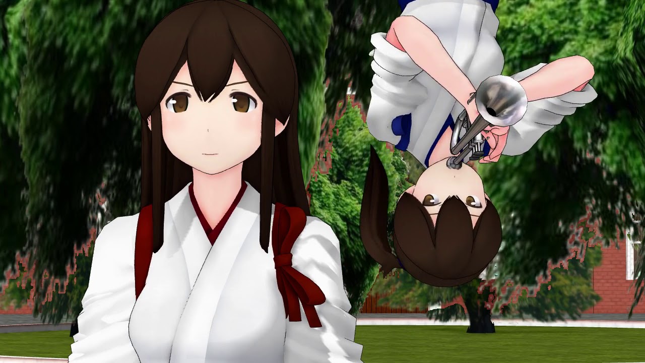 【MMD艦これ】煽りグルメレース【赤城・加賀】