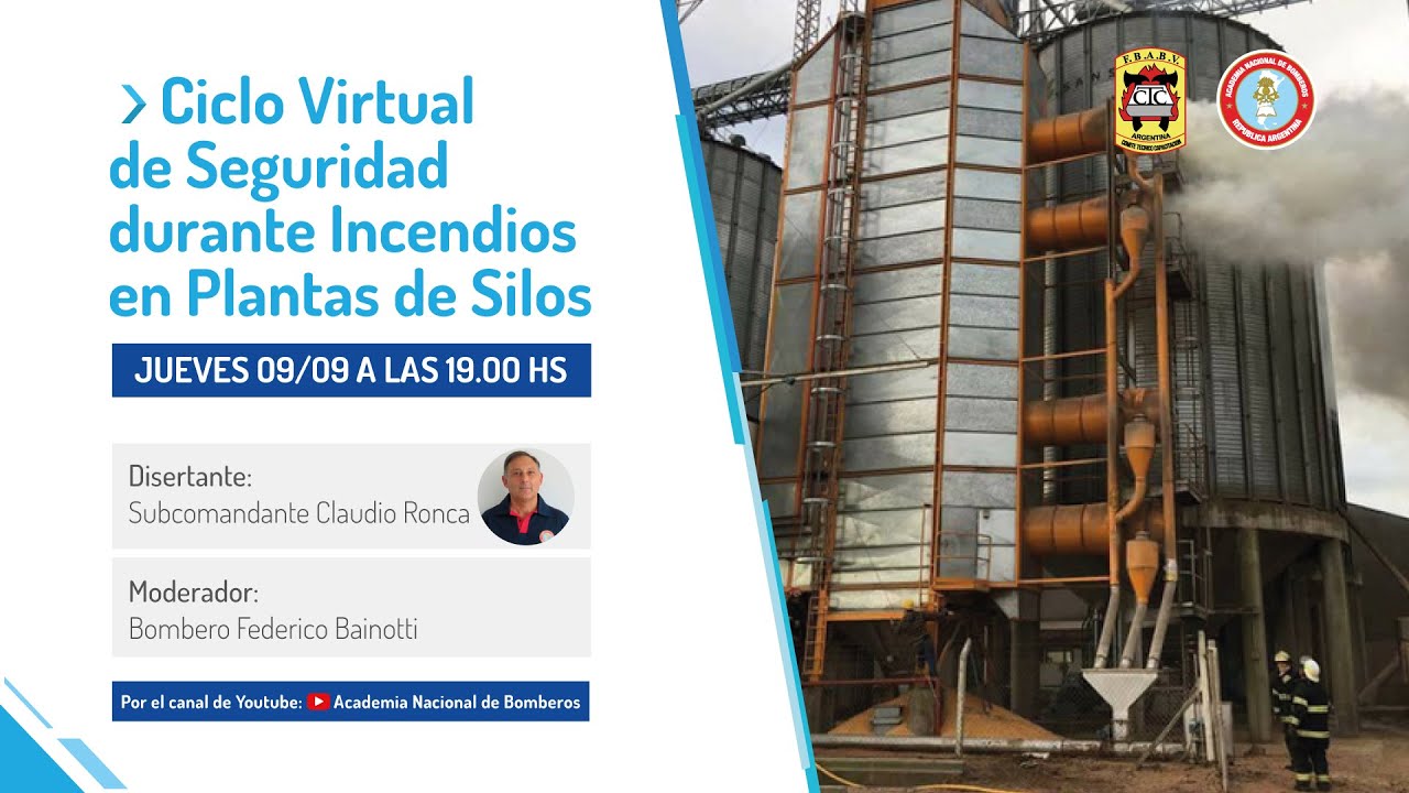 Ciclo Virtual Seguridad durante Incendios Plantas de Silos