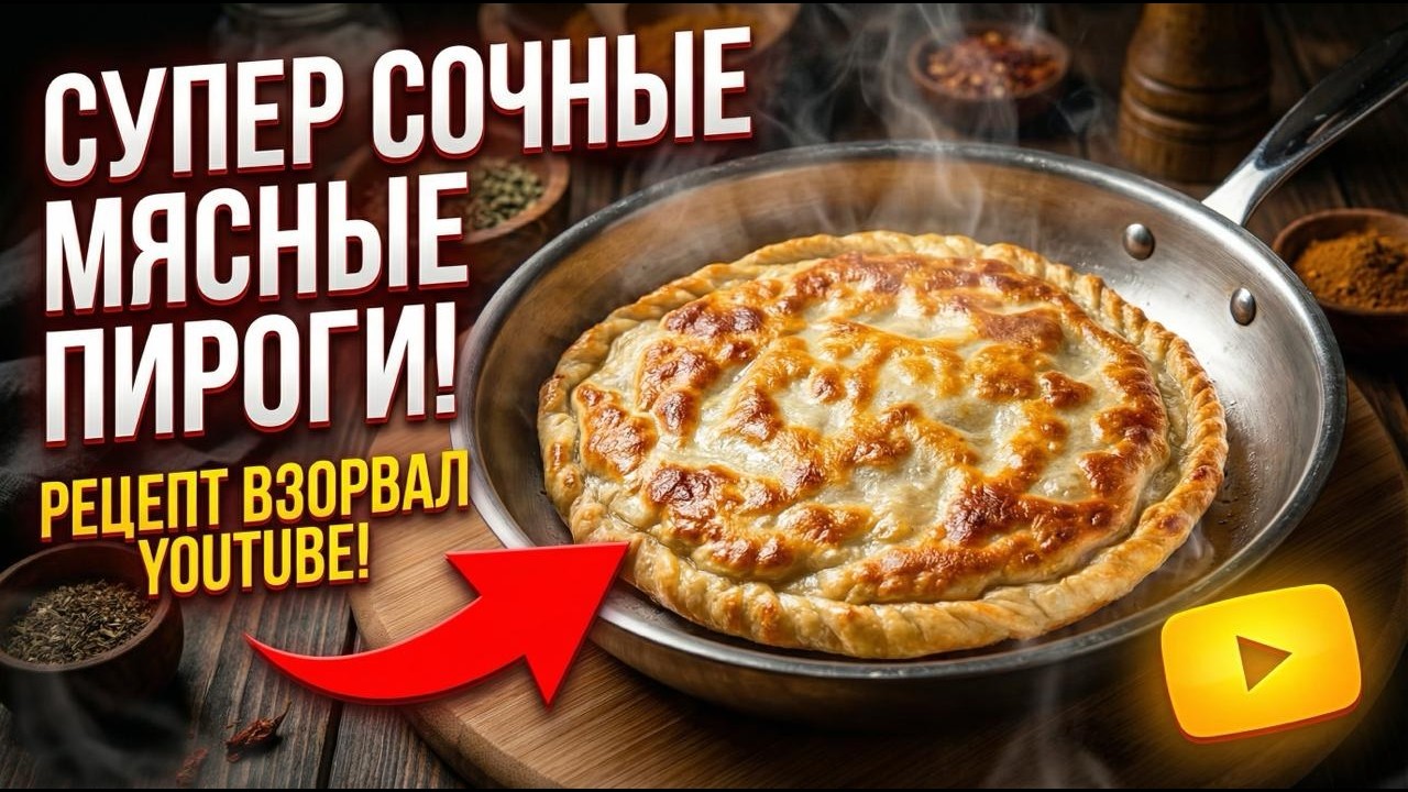 Meat pies! Пирожки с мясом! Etli poğaçalar — aromatik ve inanılmaz lezzetli!