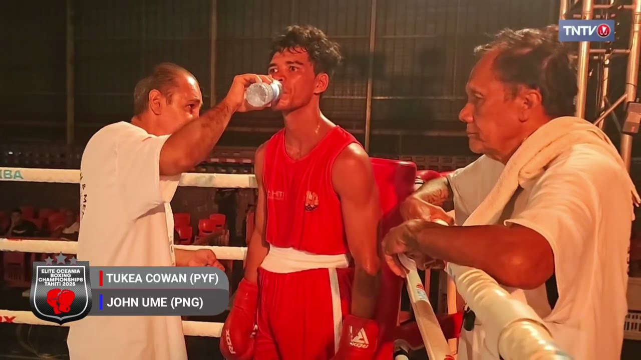 Tukea Cowan (PYF) vs John Ume (PNG) - Elite Oceania Boxing Championships 2025