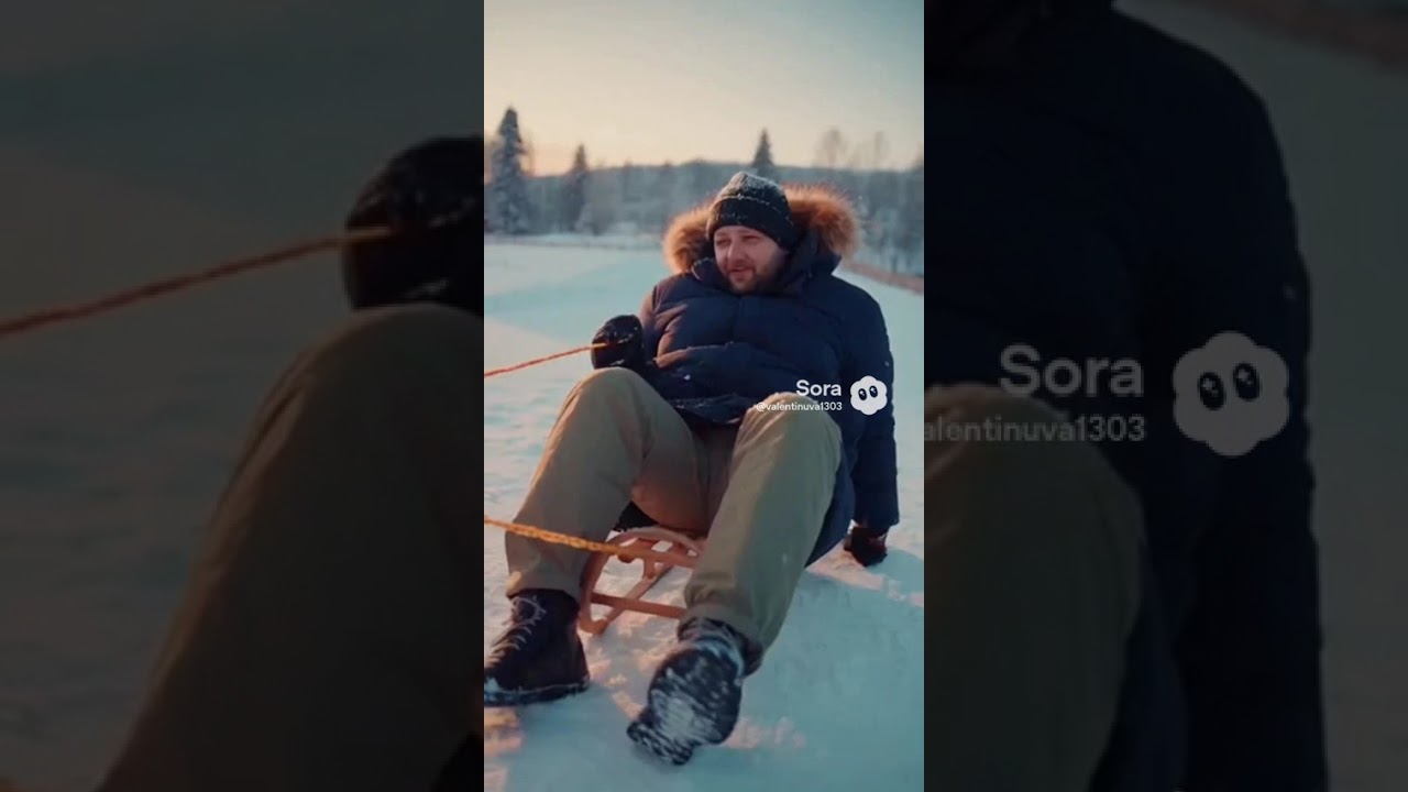#анекдот #юмор Ребенок не хочет кататься на санках с папой