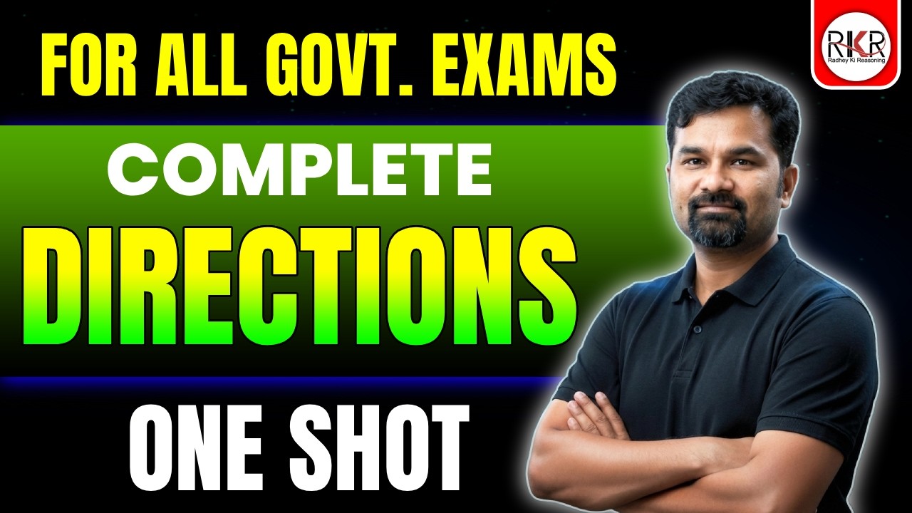Complete Directions in 1 Video | Reasoning Tricks & Concepts | By Radhey Sir