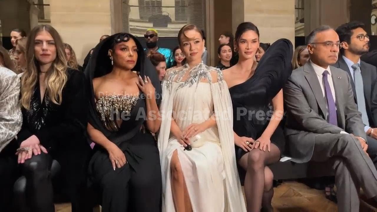 Taraji P. Henson sits front row at Gaurav Gupta show in Paris