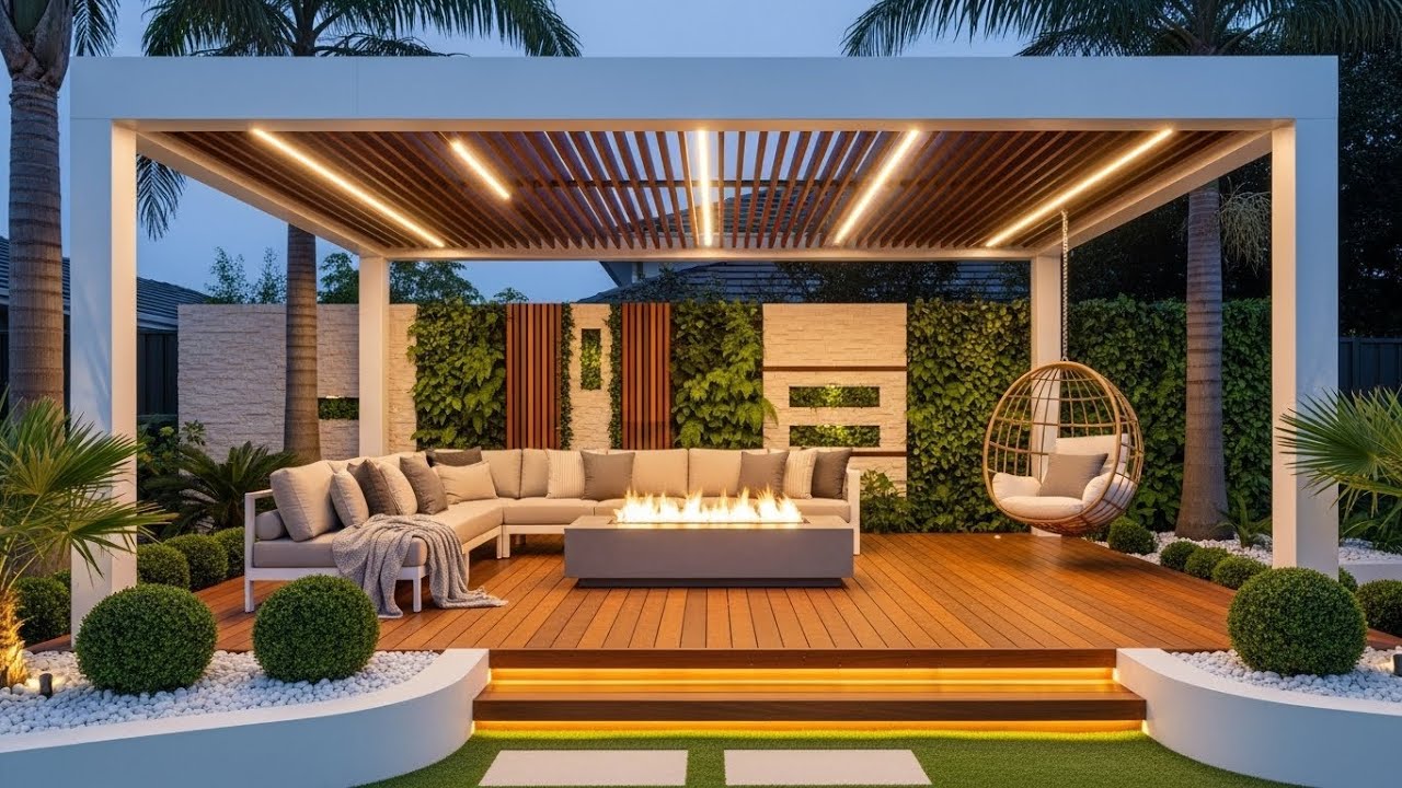 100 Trendy Modern Pergola Design Ideas 2026 | Backyard, Rooftop & Terrace Garden Inspiration