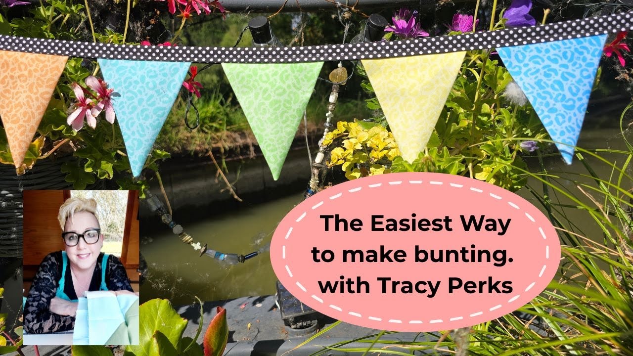 The Easiest Way to Make Bunting - I promise you - with Tracy Perks