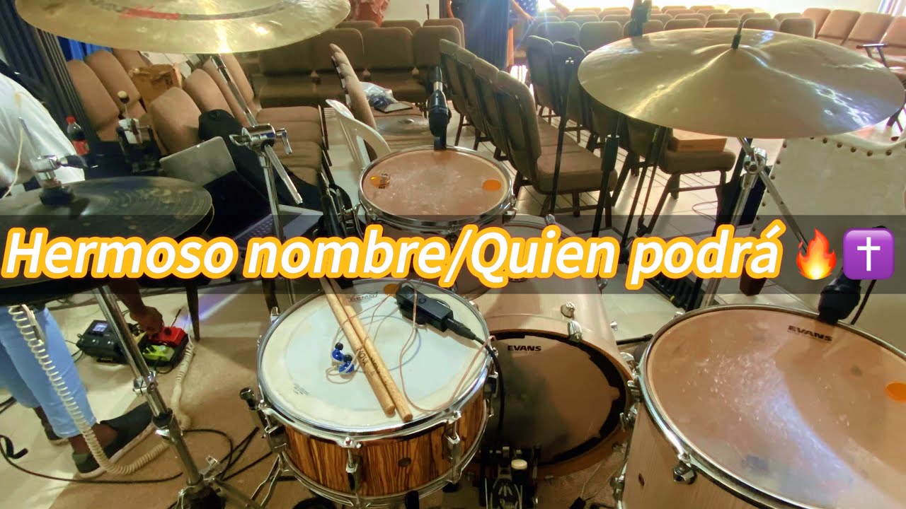 Hermoso nombre/ Quien podrá🤎🔥#worshipdrummer #worship #music #drums 