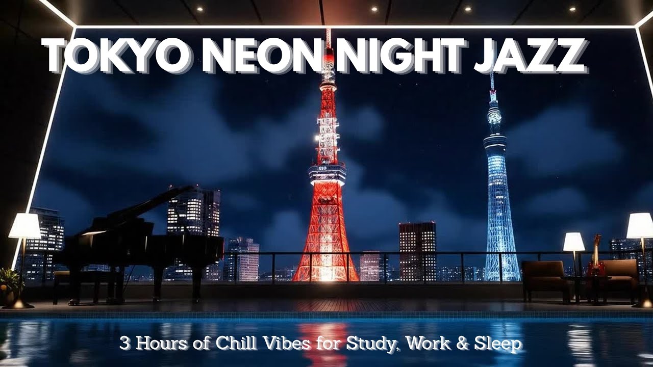 Tokyo Neon Night Jazz &ndash; 3 Hours of Chill Vibes for Study, Work & Sleep