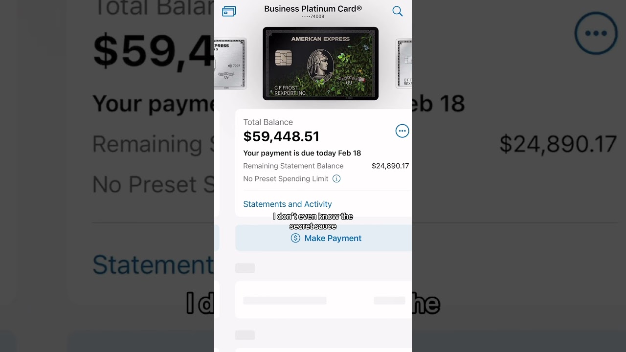 How I Got the Black AMEX Card! #Shorts