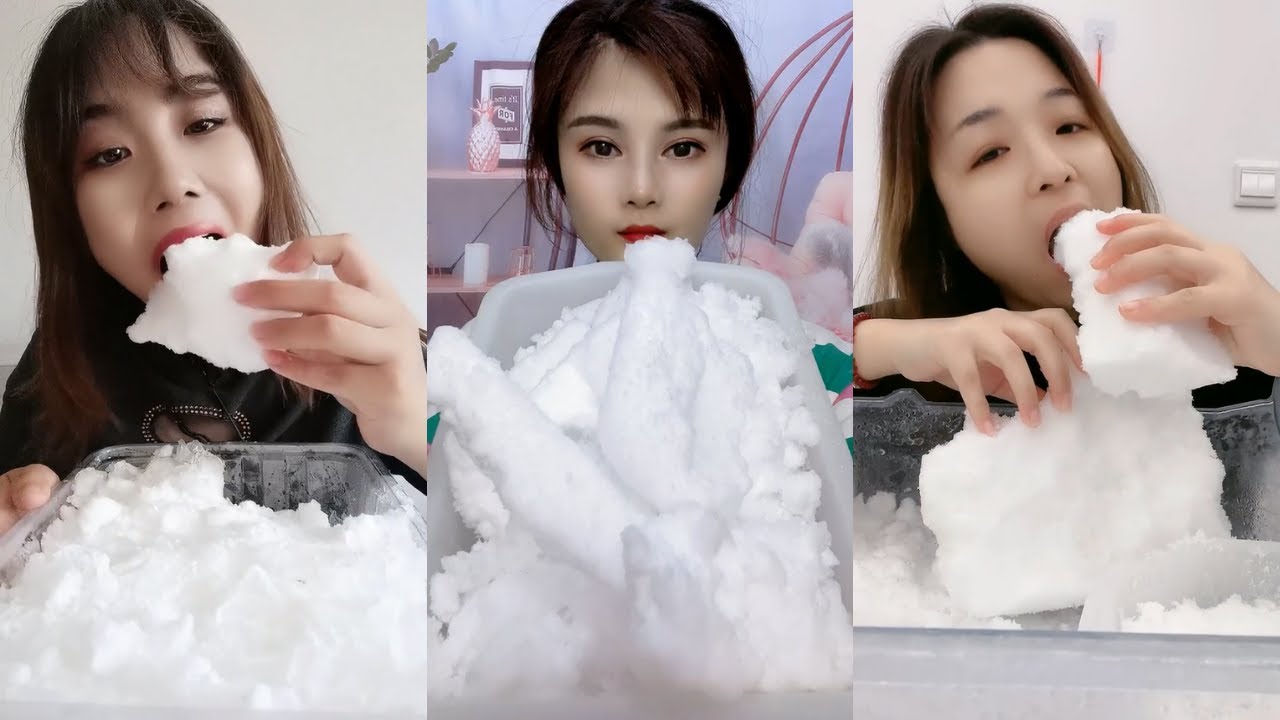 【ASMR】FREEZER FROST DRY ICE CRUNCH EATING ASMR ❄️CRISPY & CRUNCHY SOUND SATISYING MUKBANG ICE 氷 ASMR