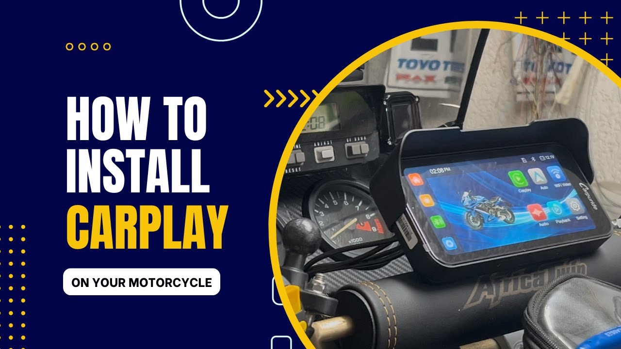 Πως να εγκαταστήσεις carplay στην μοτοσυκλέτα σου. #8pins #howto #carplay