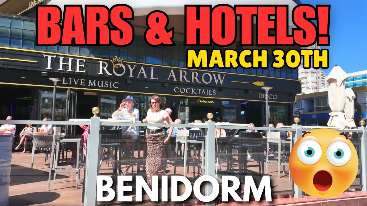 Benidorm - Popular Hotels, Bars, Restaurants & More! 😲🍺┃Av. de Filipinas Walking Tour